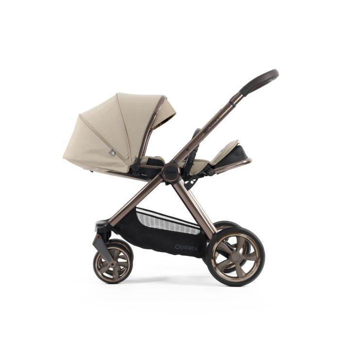 BabyStyle Oyster4 Pushchair Luxury 7 Piece Bundle with Cybex Cloud T i-Size Car Seat and Base - Buttermilk