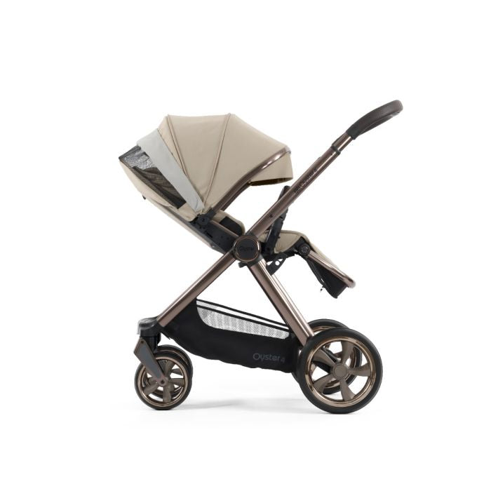 BabyStyle Oyster4 Pushchair Luxury 7 Piece Bundle with Cybex Cloud T i-Size Car Seat and Base - Buttermilk