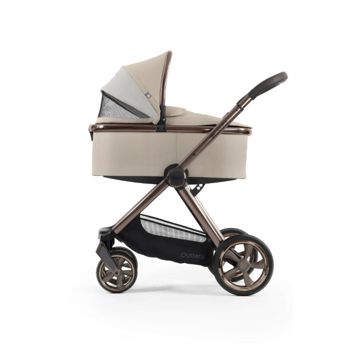BabyStyle Oyster4 Pushchair Luxury 7 Piece Bundle with Cybex Cloud T i-Size Car Seat and Base - Buttermilk