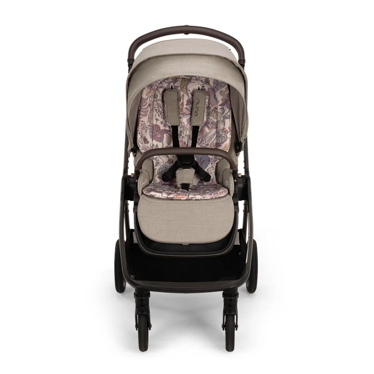 Nuna x Liberty Fantasy Land Collection Triv Next Generation Pushchair, LYTL Carrycot and Arra Flex Car Seat and Base Next Bundle