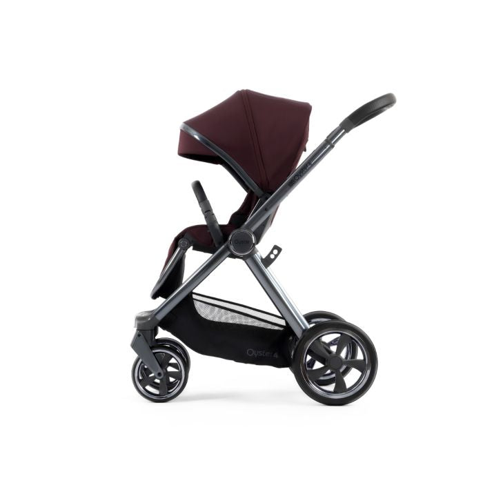 BabyStyle Oyster4 Pushchair Essential 5 Piece Bundle with Cybex Cloud T i-Size Car Seat and Base - Mulberry