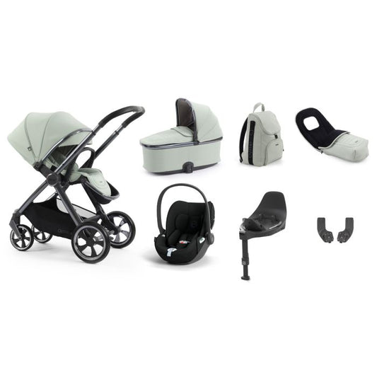 BabyStyle Oyster4 Pushchair Luxury 7 Piece Bundle with Cybex Cloud T i-Size Car Seat and Base - Pistachio
