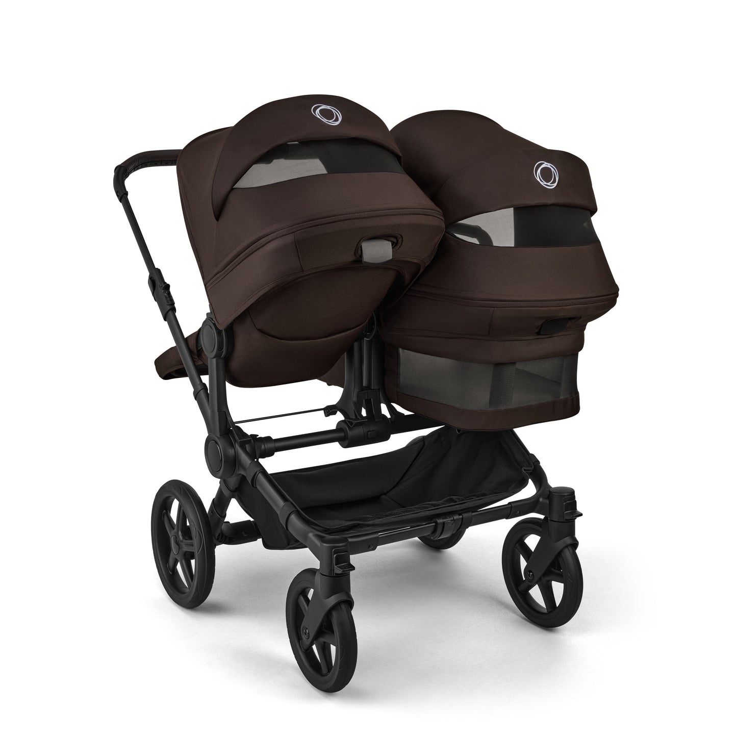 Bugaboo Donkey 6 Double Ultimate Newborn Bundle Cocoa Brown