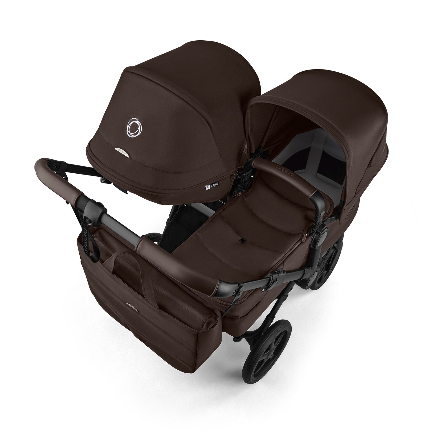 Bugaboo Donkey 6 Double Ultimate Newborn Bundle Cocoa Brown