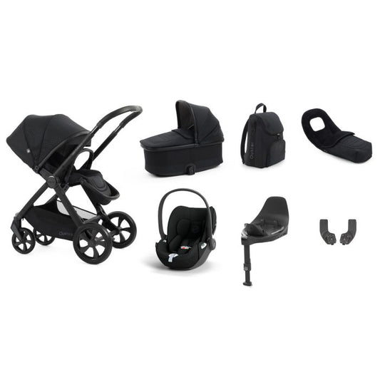 BabyStyle Oyster4 Pushchair Luxury 7 Piece Bundle with Cybex Cloud T i-Size Car Seat and Base - Raven