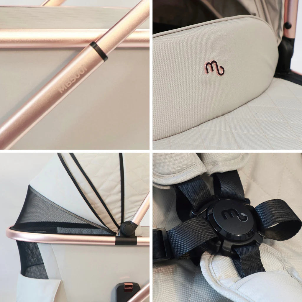 My Babiie MB500 Dani Dyer Rose Gold Stone iSize Travel System