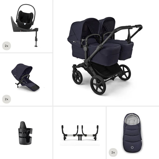 Bugaboo Donkey 6 Twin Ultimate Cloud T Newborn Bundle Deep Indigo