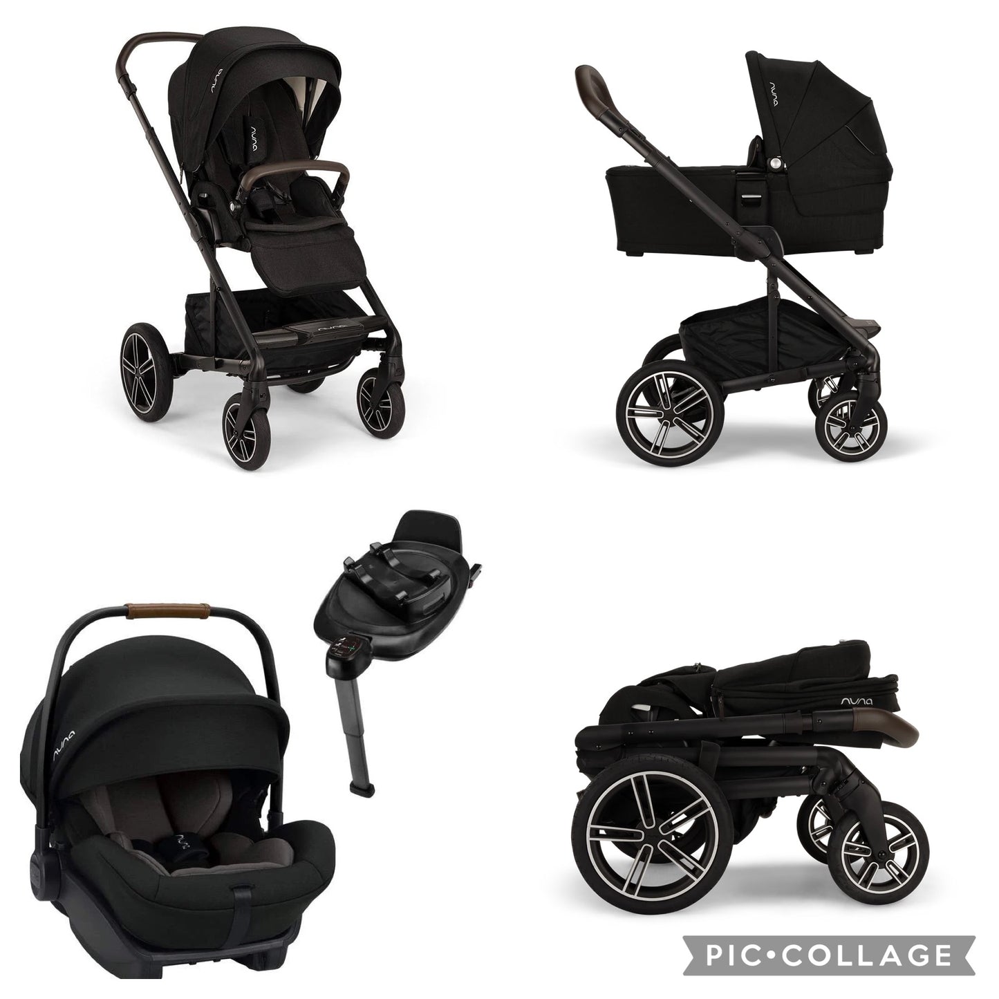 Nuna MIXX Next + ARRA Next Generation Travel System Bundle - Caviar Ex display