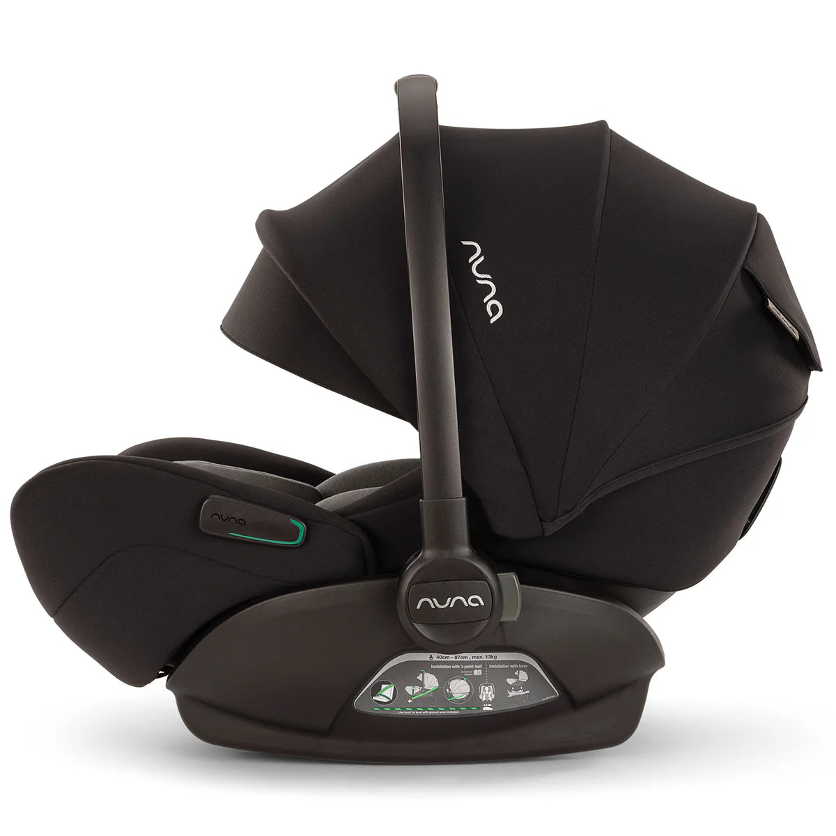 Nuna TRIV Next & ARRA Flex & BASE Curv Bundle - Caviar