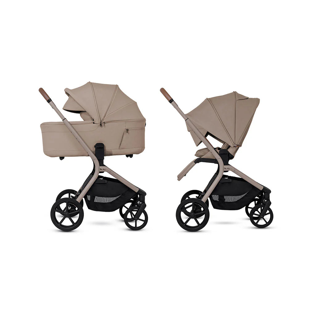 Silver Cross Breez Ultimate 360 Cloud T Beige Car Seat Bundle - Champagne Black Cloud T