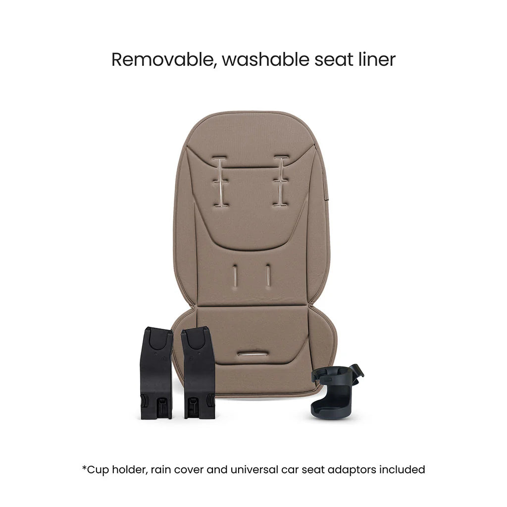 Silver Cross Breez Ultimate 360 Cloud T Beige Car Seat Bundle - Champagne Black Cloud T