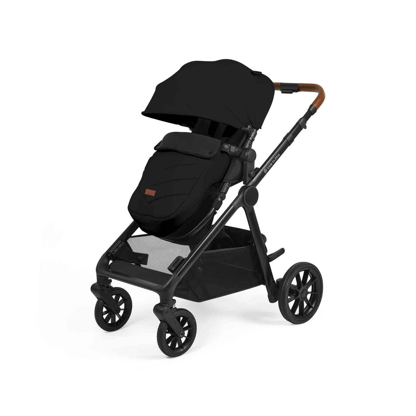 Ickle Bubba VIRGO ALL-IN-ONE SINGLE TO DOUBLE I-SIZE TRAVEL SYSTEM WITH ISOFIX BASE Black