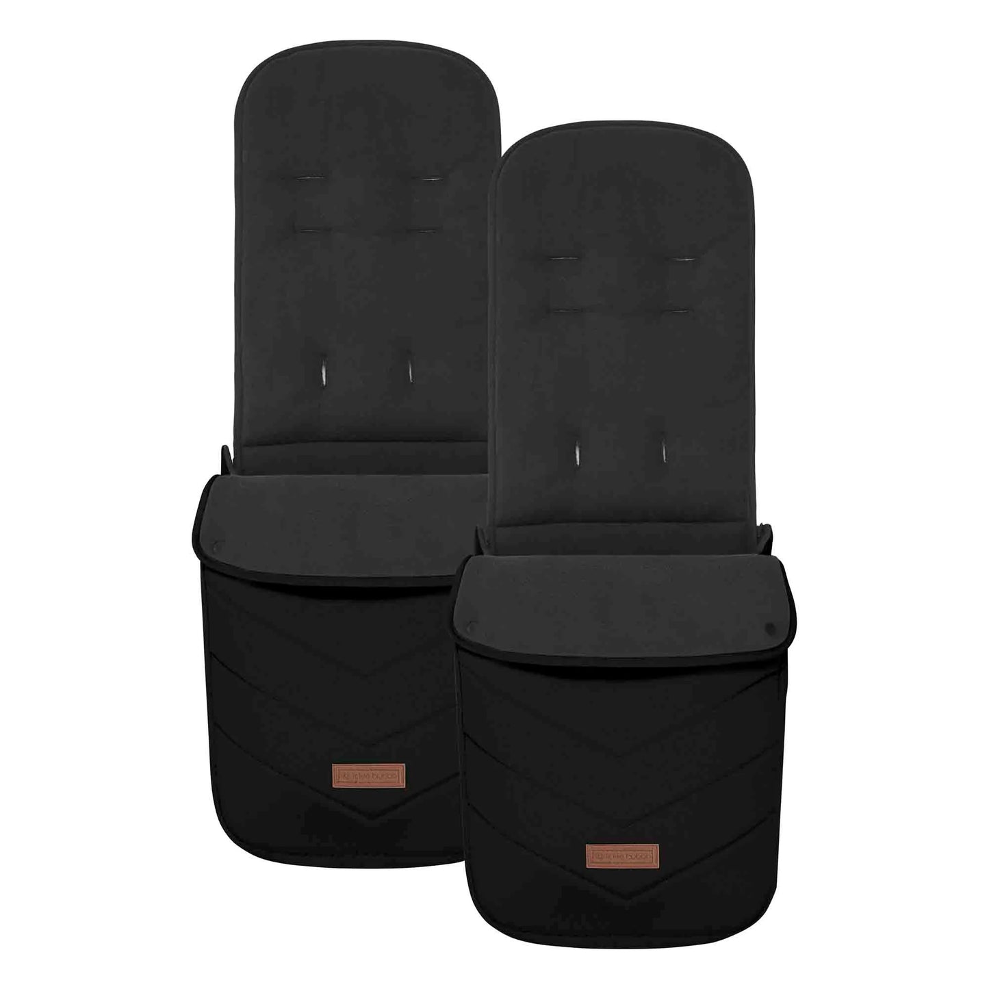 Ickle Bubba VIRGO 2 IN 1 SINGLE TO DOUBLE PUSHCHAIR Black