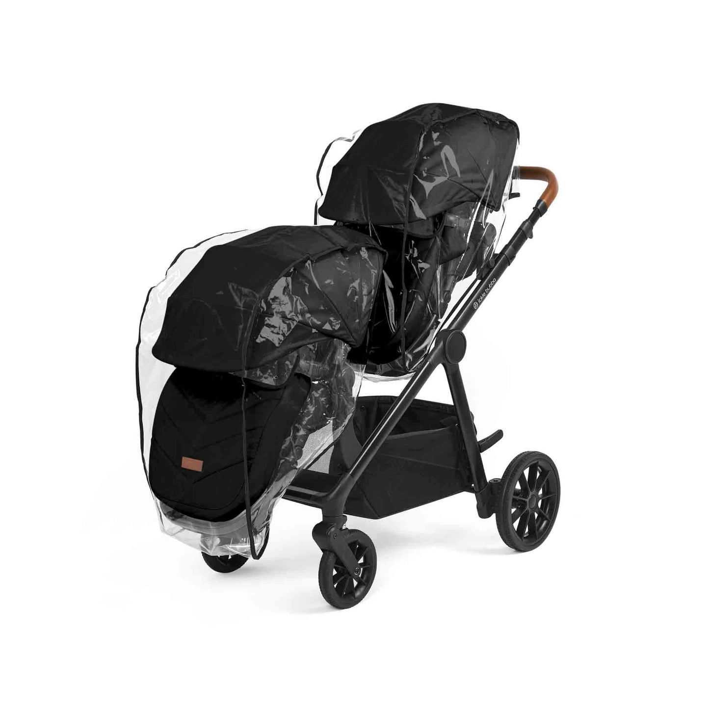 Ickle Bubba VIRGO 2 IN 1 SINGLE TO DOUBLE PUSHCHAIR Black