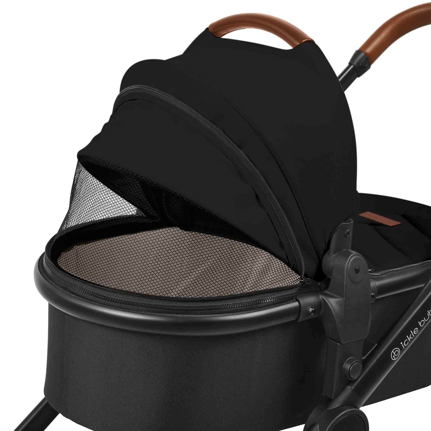 Ickle Bubba VIRGO 2 IN 1 SINGLE TO DOUBLE PUSHCHAIR Black