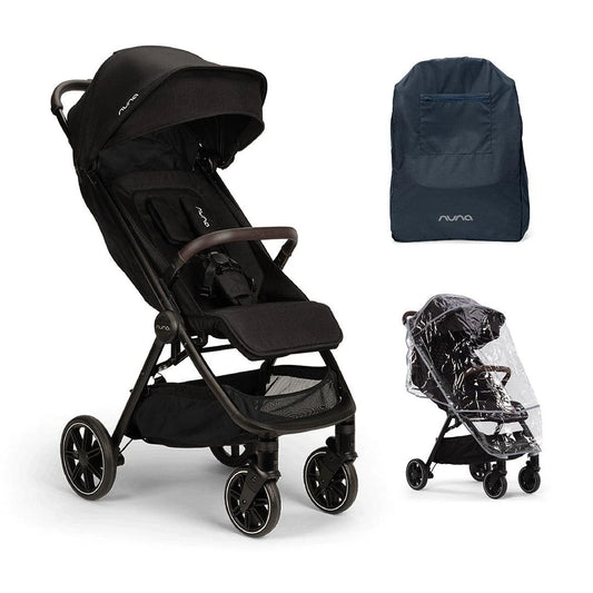 Nuna TRVL LX Compact Stroller - Caviar