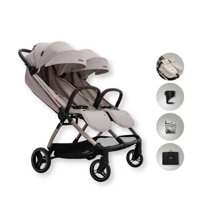 JoviKids Ayla Twin Pushchair – Dawn Beige