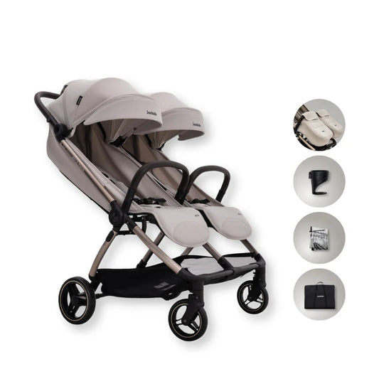 JoviKids Ayla Twin Pushchair – Dawn Beige