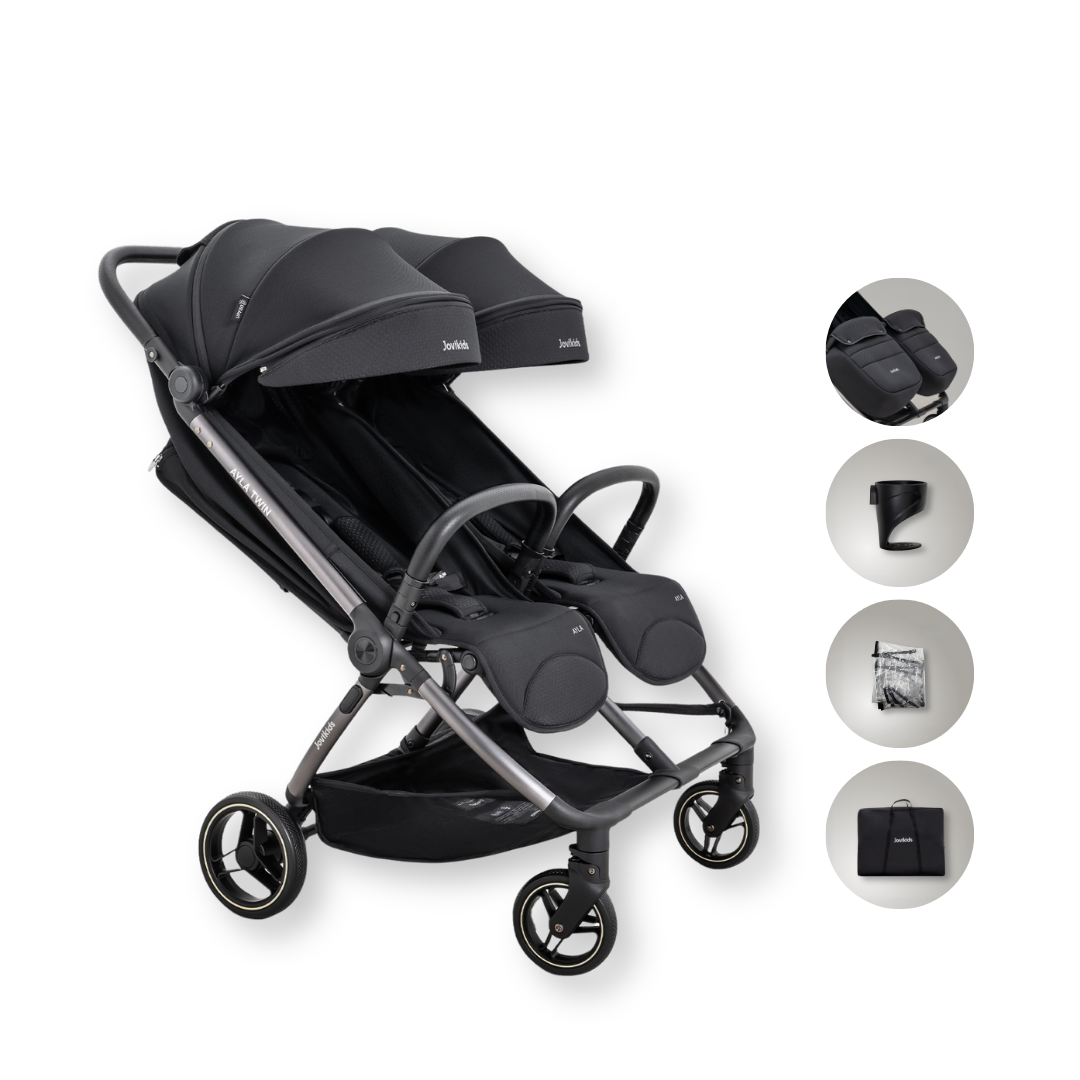 JoviKids Ayla Twin Pushchair -Urban Black