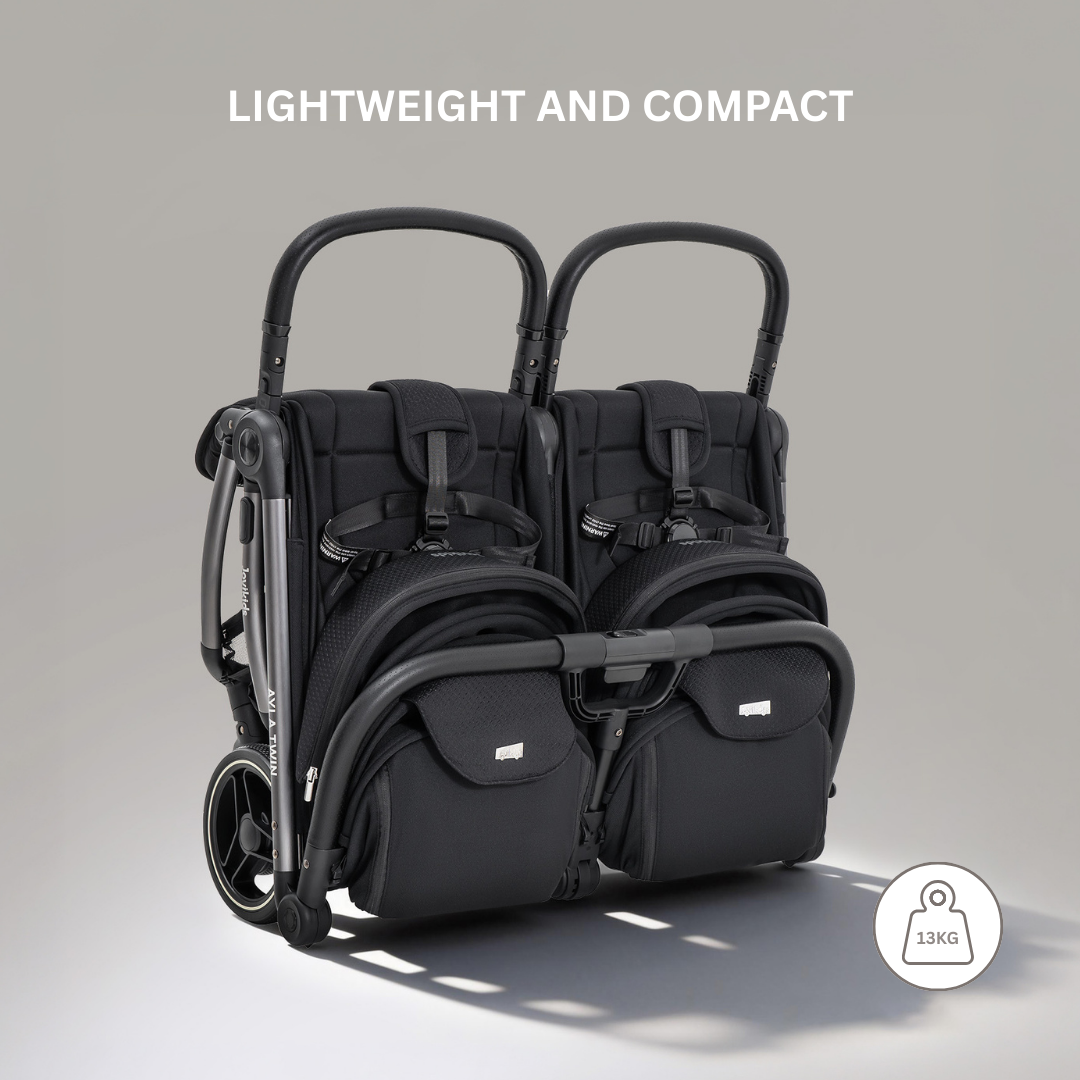 JoviKids Ayla Twin Pushchair -Urban Black