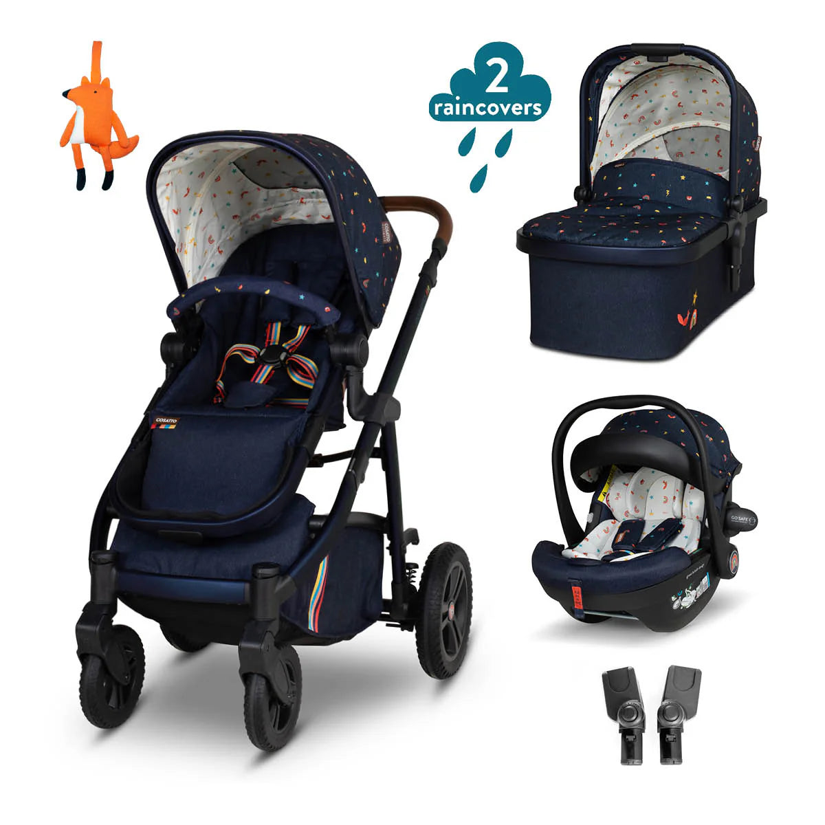 Cosatto Wow 3 Car Seat Bundle Doodle Days