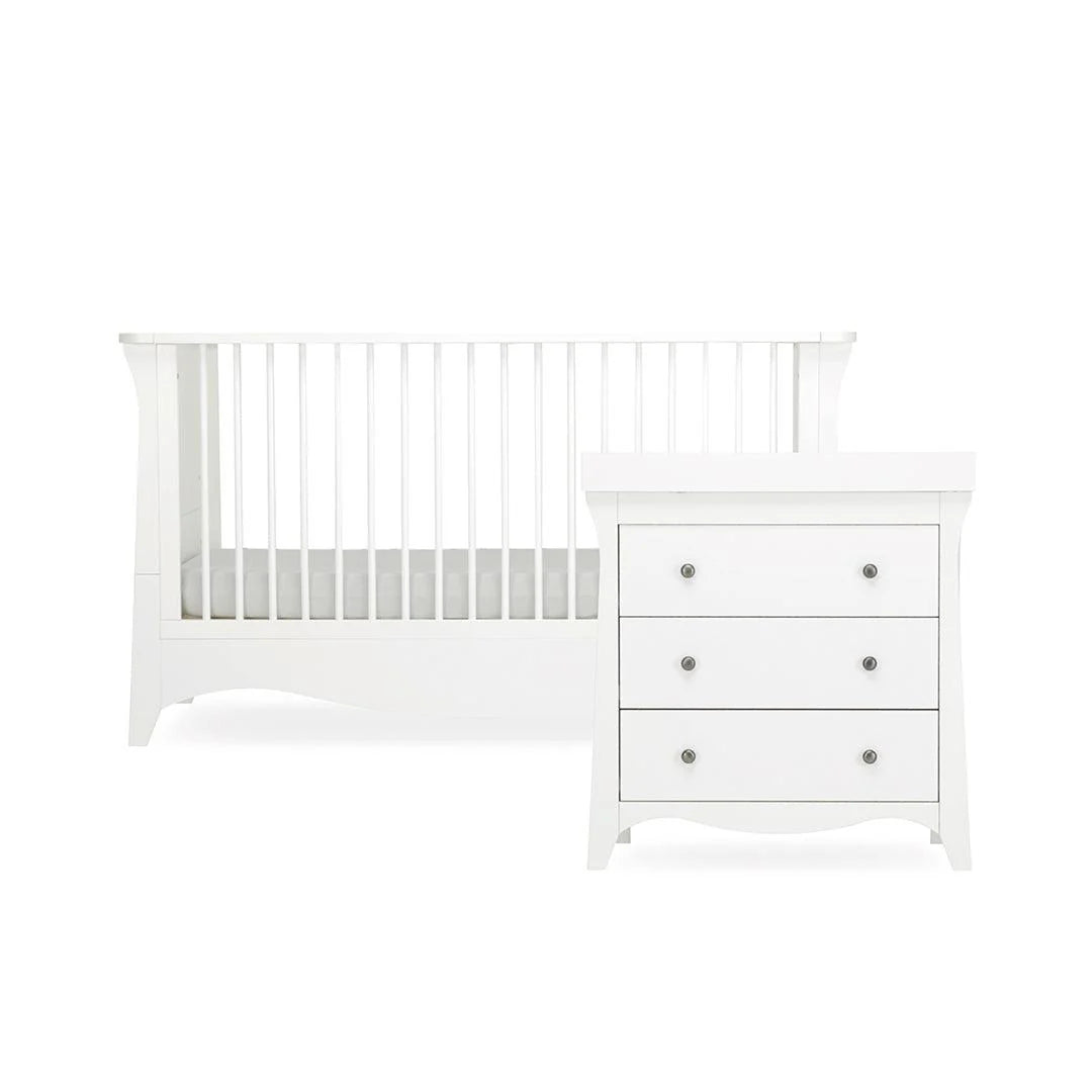 Cuddle Co Clara 2 Piece Nursery Furniture Set - White