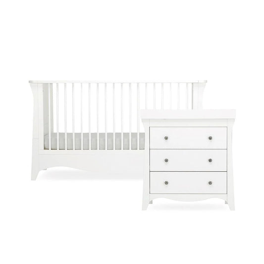 Cuddle Co Clara 2 Piece Nursery Furniture Set - White