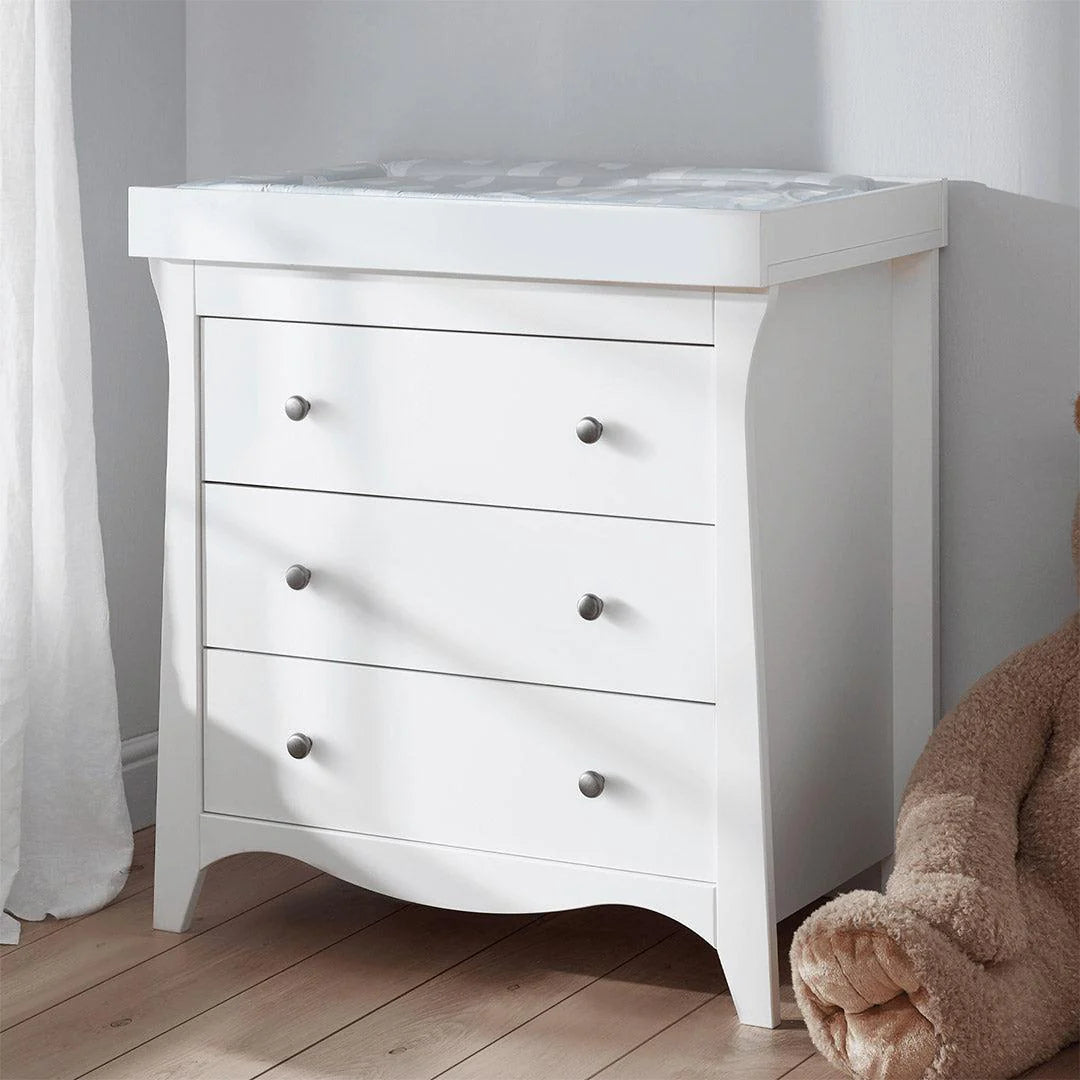 Cuddle Co Clara 2 Piece Nursery Furniture Set - White