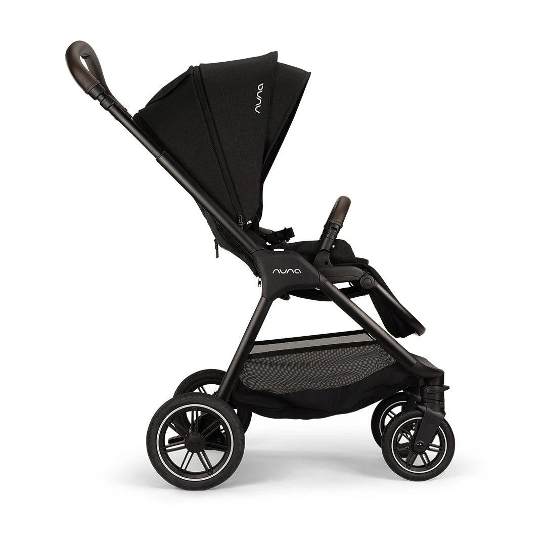 TRIV next Pushchair, LYTL Carrycot and PIPA Urbn Car Seat Travel Bundle Caviar