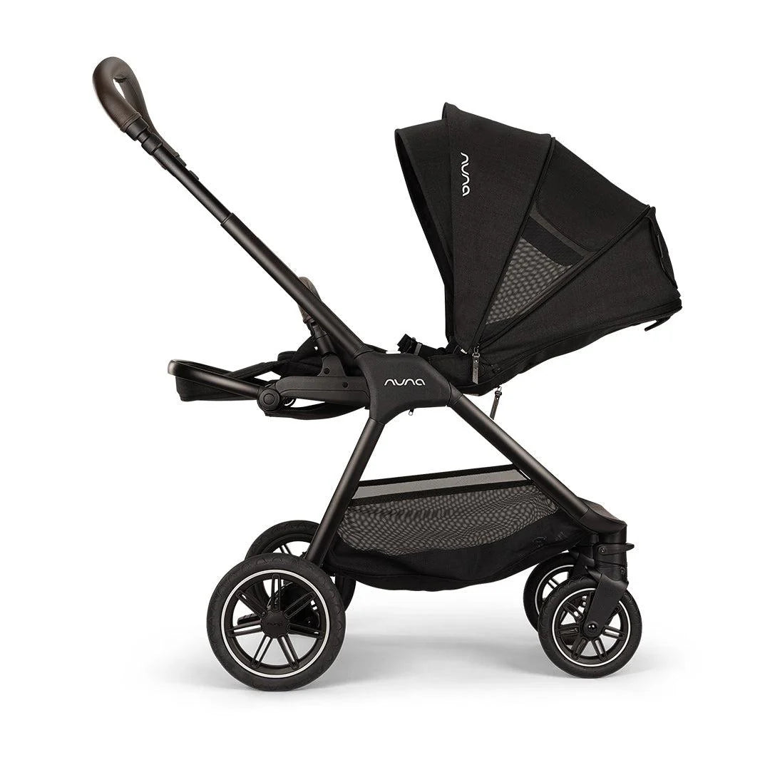 TRIV next Pushchair, LYTL Carrycot and PIPA Urbn Car Seat Travel Bundle Caviar