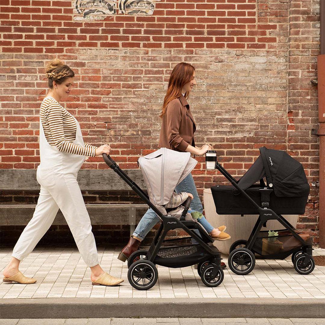 TRIV next Pushchair, LYTL Carrycot and PIPA Urbn Car Seat Travel Bundle Biscotti