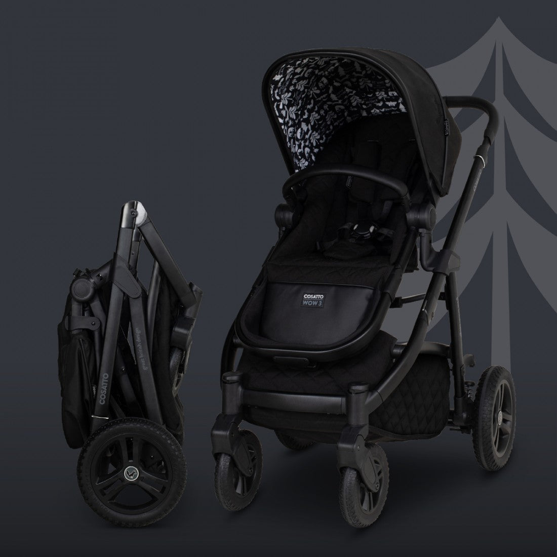 Cosatto Wow 3 Rotating All Stage Family Bundle, Silhouette