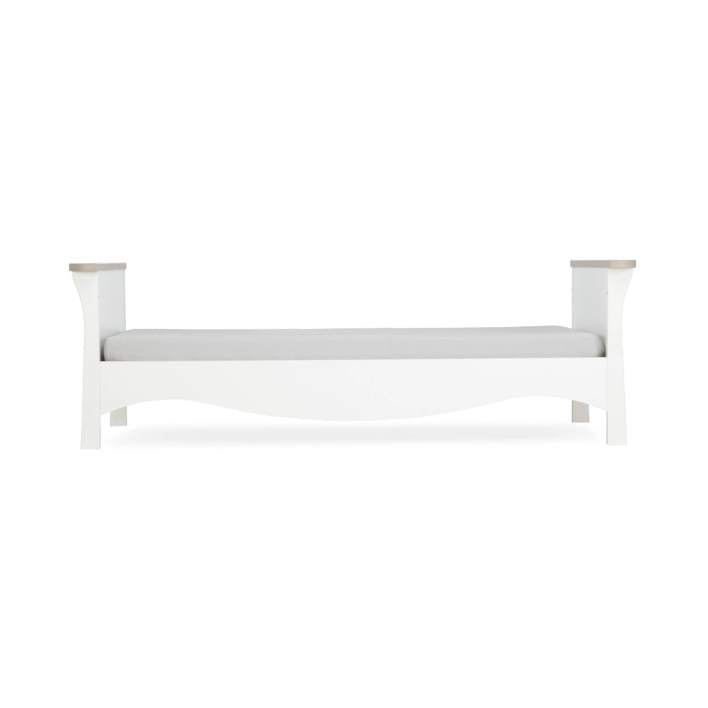 Cuddle Co Clara Toddler Bed - White & Ash