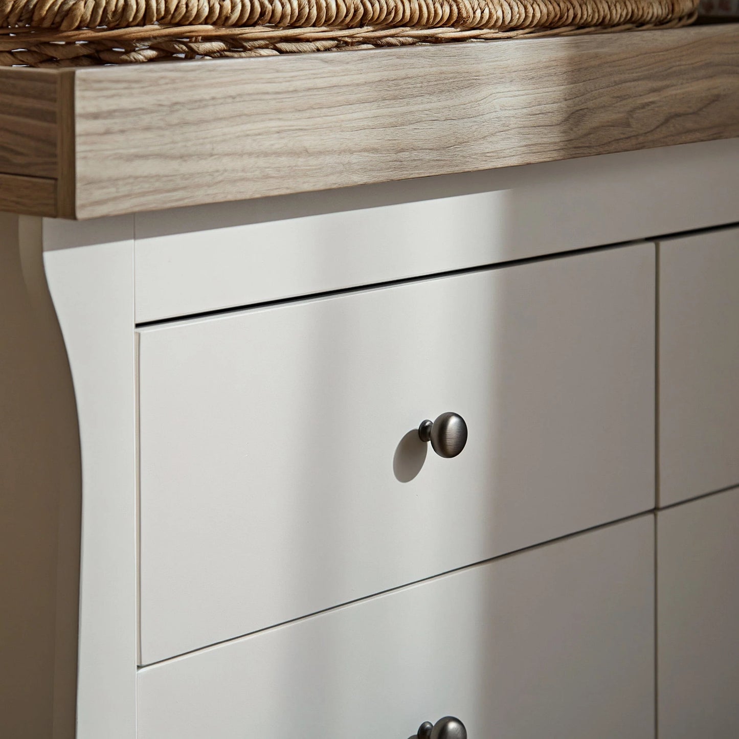 Cuddle Co Clara 6 Drawer Dresser - White & Ash