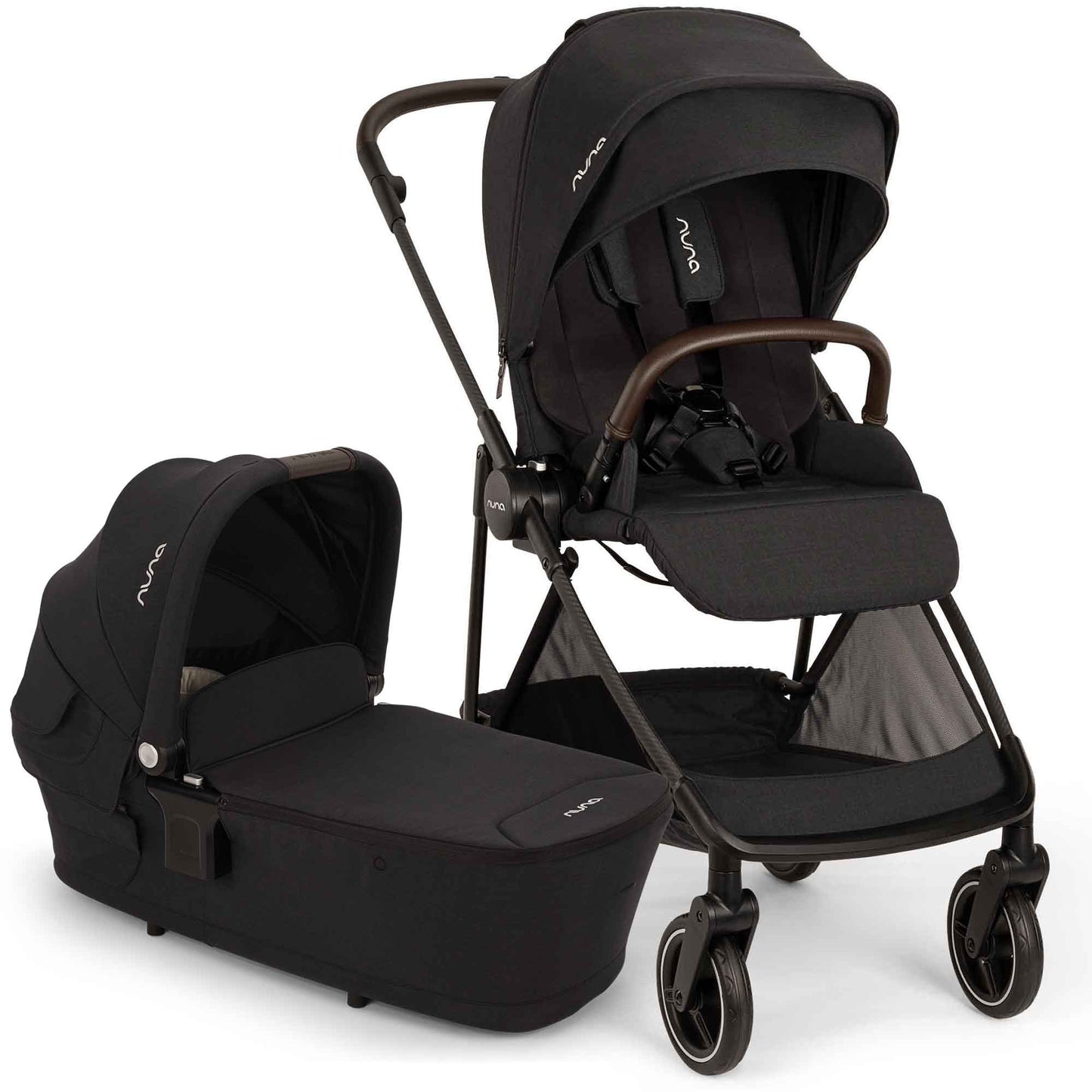 Nuna IXXA Next + Lytl Carrycot in Caviar