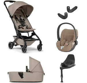 Joolz Aer2 | CYBEX Cloud T Travel System Sandy Taupe Cozy Beige