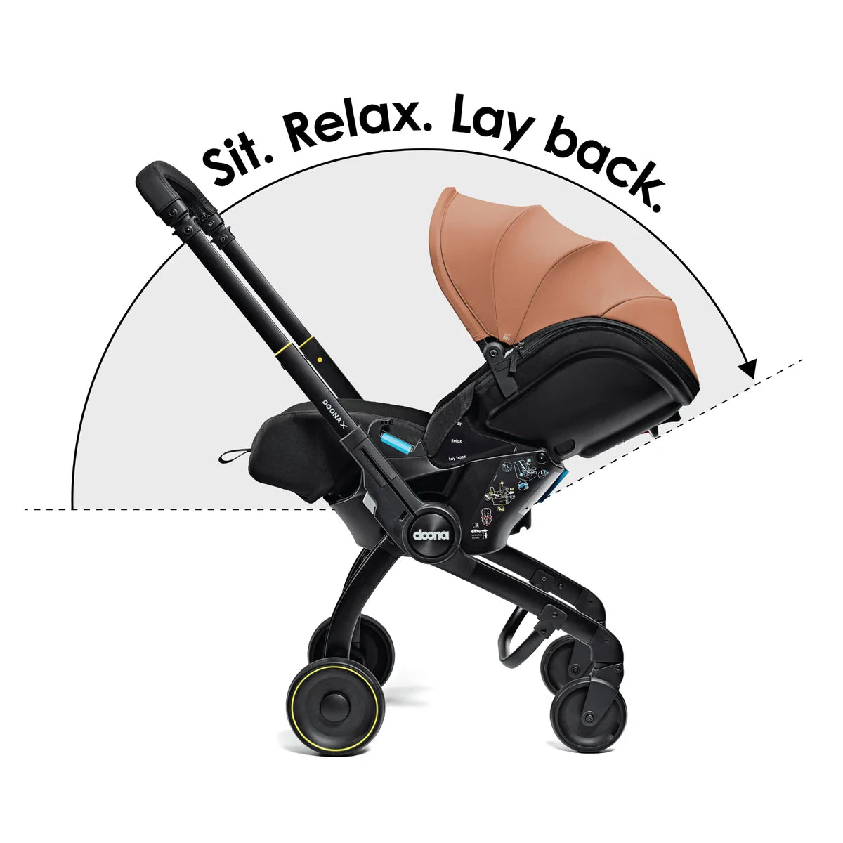 Doona X Recline Car Seat and Stroller Terracotta