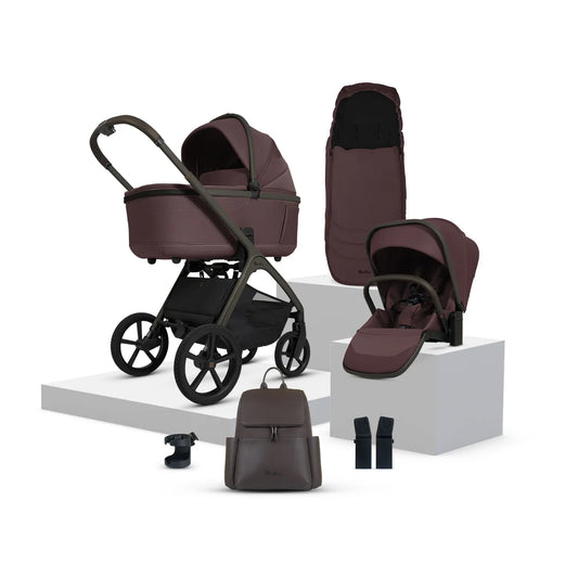 Silver Cross Cove Damson Travel System Accessory Bundle (8 piece)