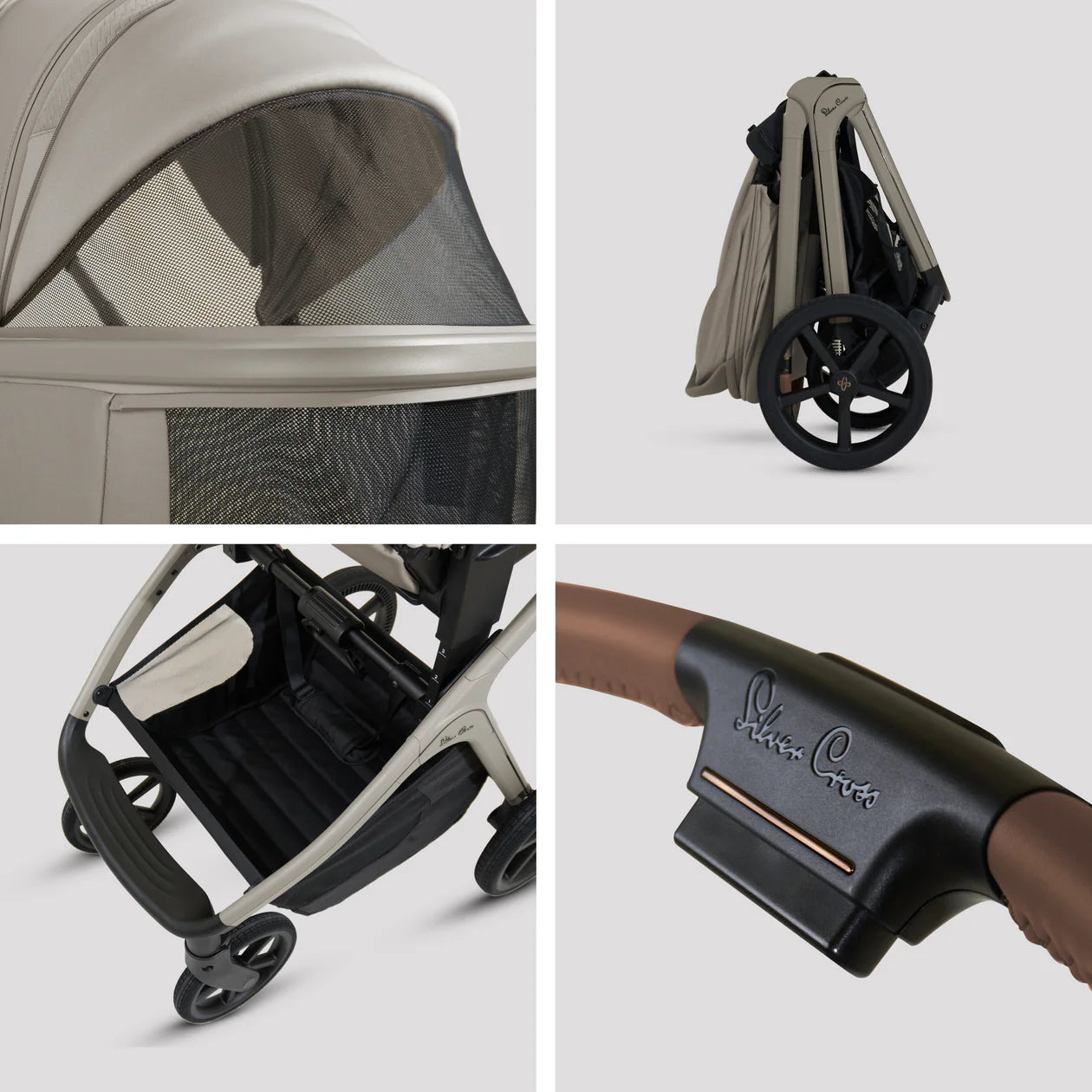 Silver Cross Cove Champagne Travel System Ultimate 360 Family Car Seat Bundle (11 piece)