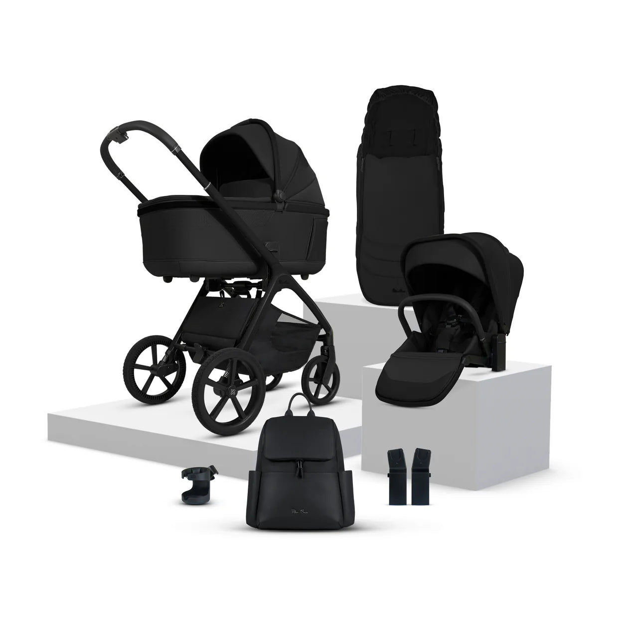 Silver Cross Cove Onyx Travel System Accessory Bundle (8 piece)