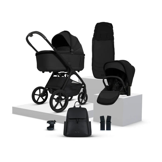 Silver Cross Cove Onyx Travel System Accessory Bundle (8 piece)