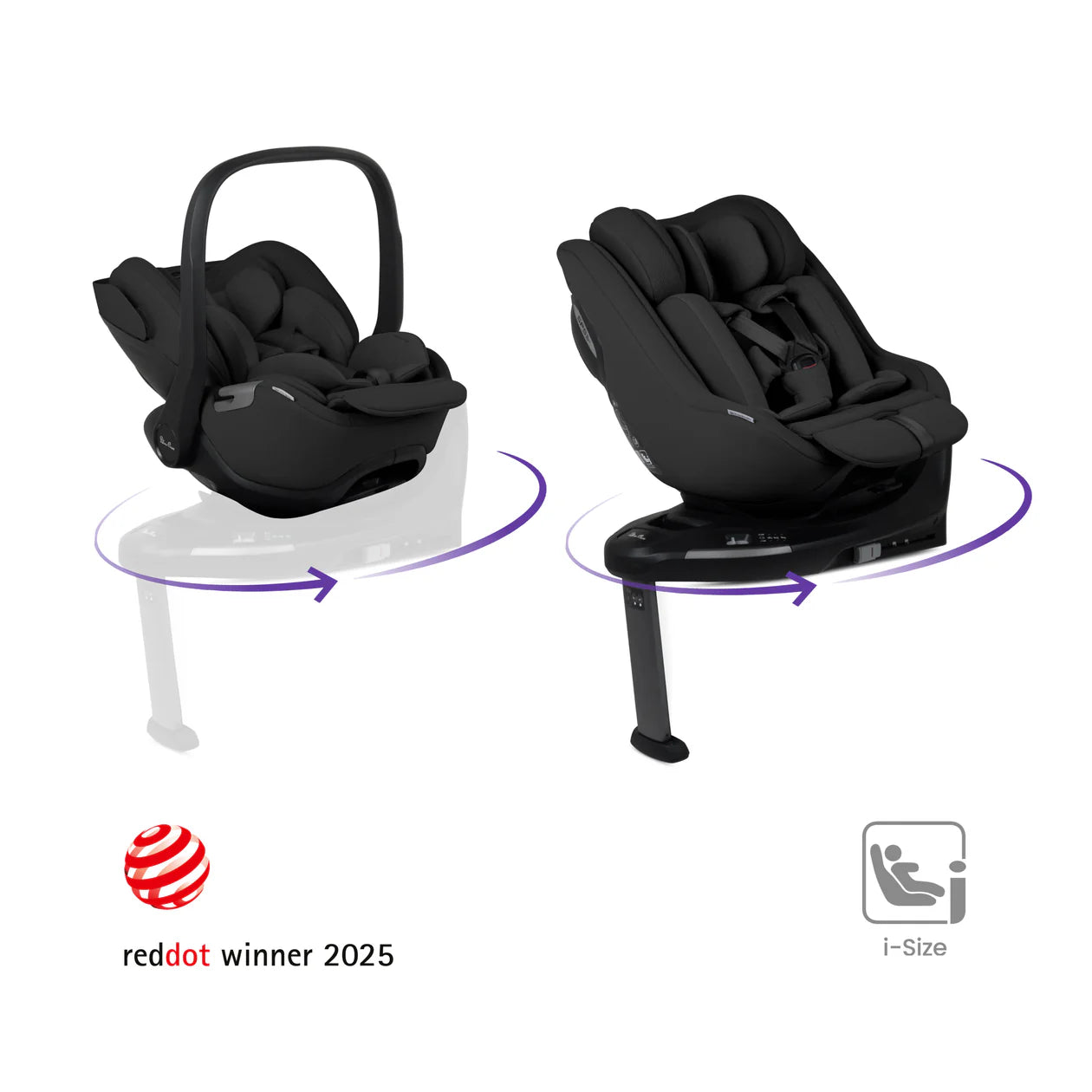 Silver Cross Cove PewterTravel System Ultimate 360 Family Car Seat Bundle (11 piece)