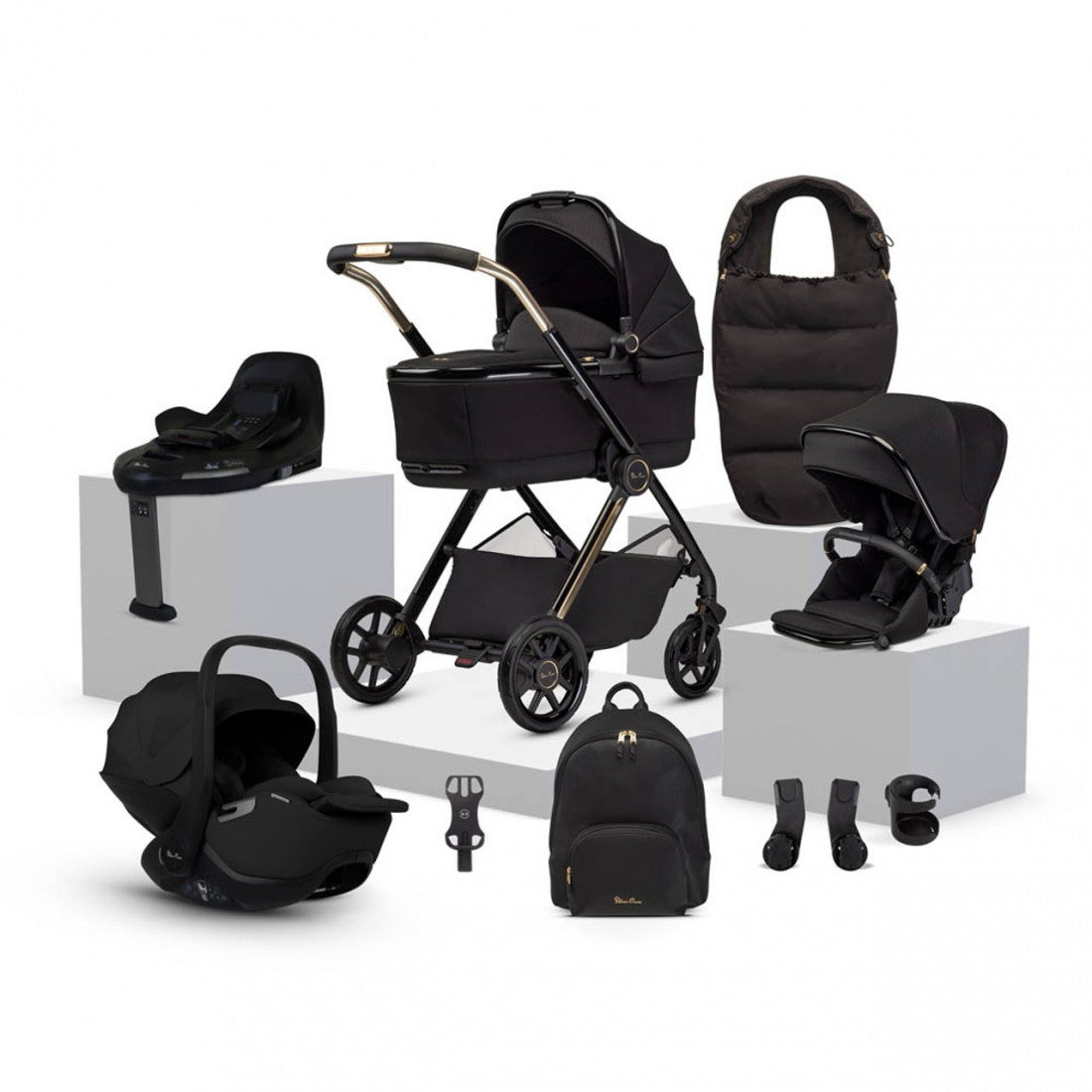 Silver Cross Reef 2 Special Edition Travel System Ultimate 360 Infant Carrier Bundle (11 piece) Espresso