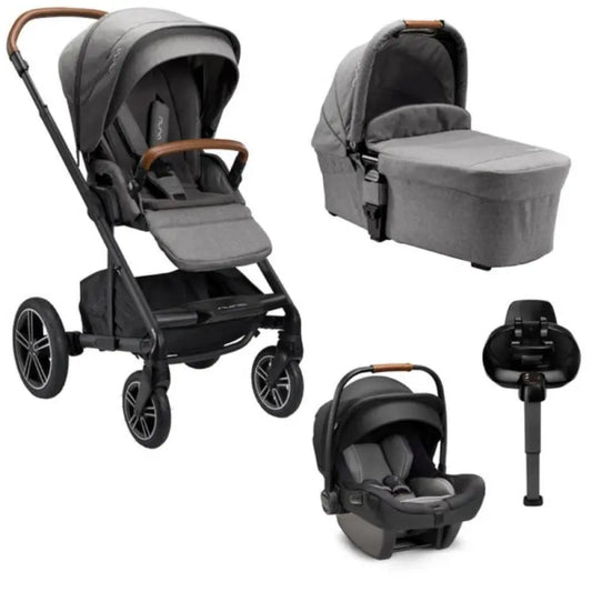 Nuna Mixx Next Travel System Bundle - Granite Inc rotating base