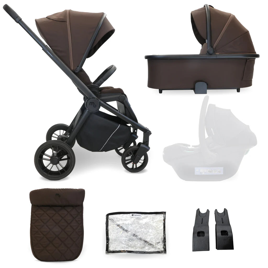 My Babiie MB450 2-in-1 Pushchair & Carrycot - Chocolate