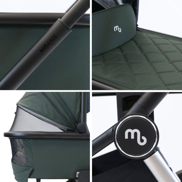 My Babiie MB450 2-in-1 Pushchair & Carrycot - Forest Green