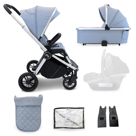 My Babiie MB450 2-in-1 Pushchair & Carrycot - Steel Blue