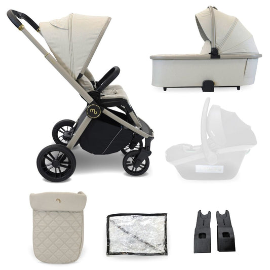My Babiie MB450 2-in-1 Pushchair & Carrycot - Ivory