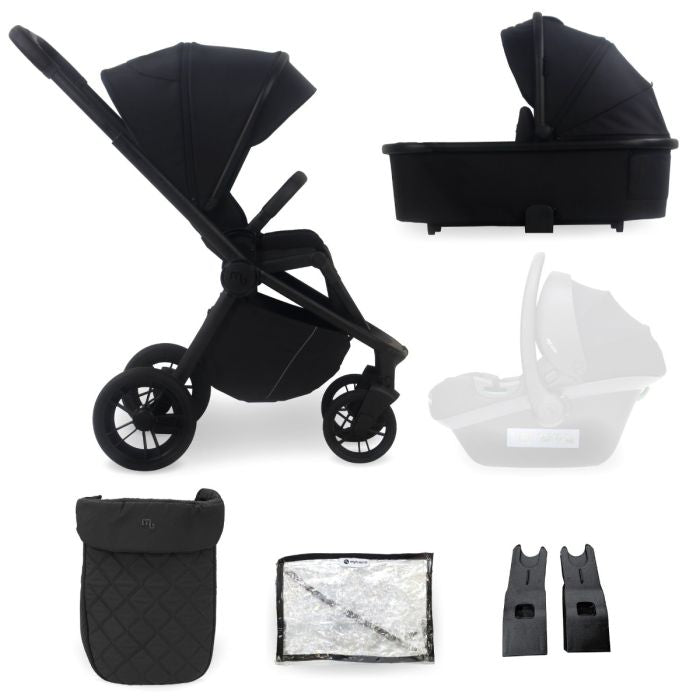 My Babiie MB450 2-in-1 Pushchair & Carrycot - Black