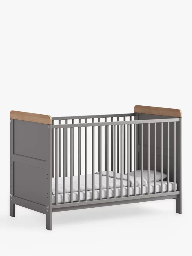 Owen Cot Bed Grey/Oak